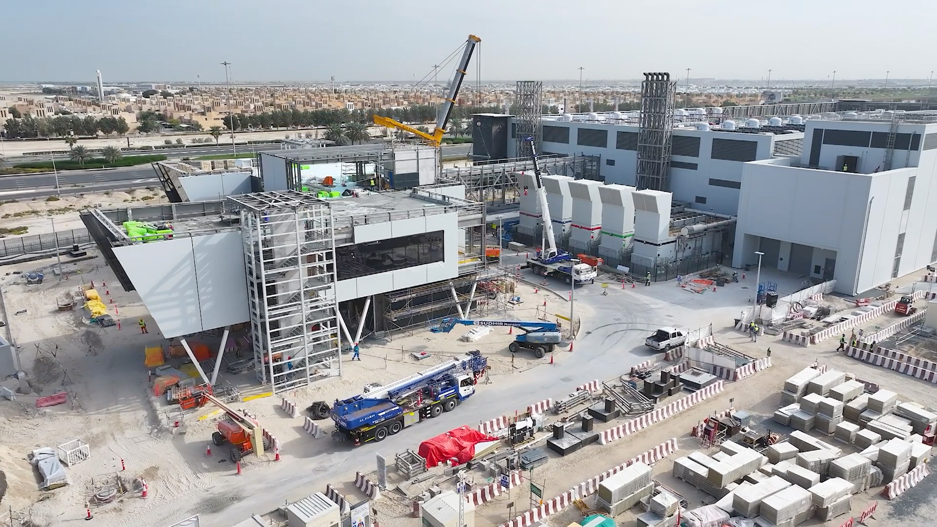 Pure DC (Pure Data Centres Group) Abu Dhabi Yas Island construction site